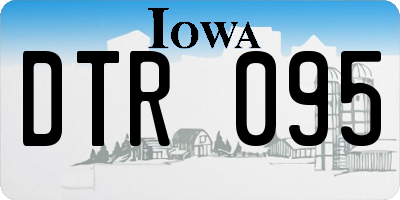 IA license plate DTR095