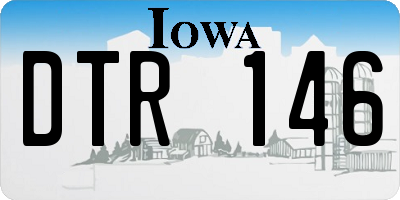 IA license plate DTR146