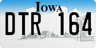 IA license plate DTR164