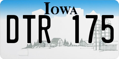 IA license plate DTR175