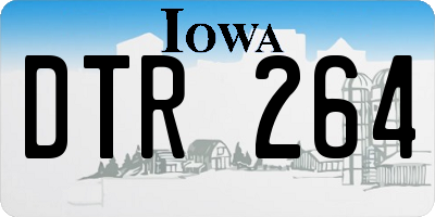 IA license plate DTR264