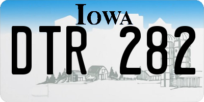 IA license plate DTR282