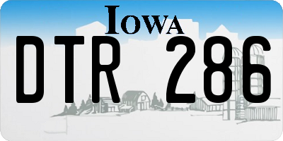 IA license plate DTR286