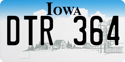 IA license plate DTR364