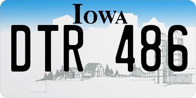 IA license plate DTR486