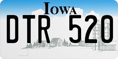 IA license plate DTR520
