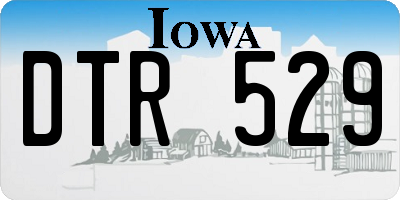 IA license plate DTR529