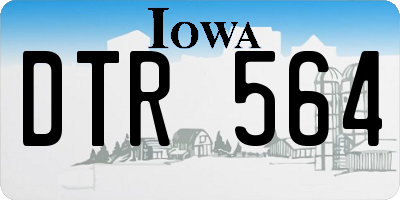IA license plate DTR564