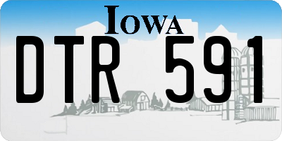 IA license plate DTR591