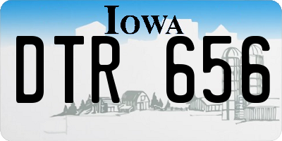 IA license plate DTR656
