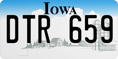 IA license plate DTR659