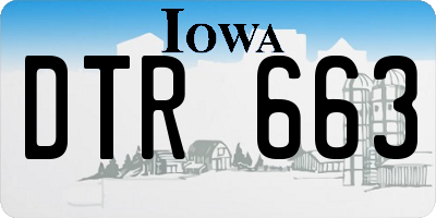 IA license plate DTR663