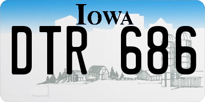IA license plate DTR686