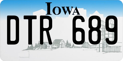 IA license plate DTR689