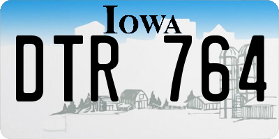 IA license plate DTR764