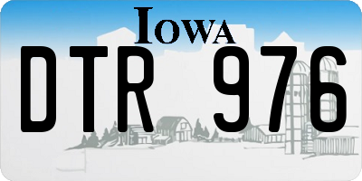 IA license plate DTR976