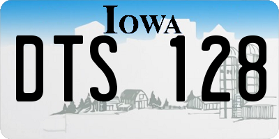 IA license plate DTS128