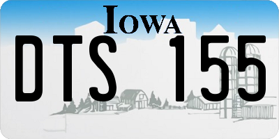IA license plate DTS155