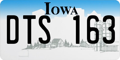 IA license plate DTS163
