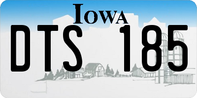 IA license plate DTS185