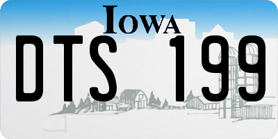 IA license plate DTS199
