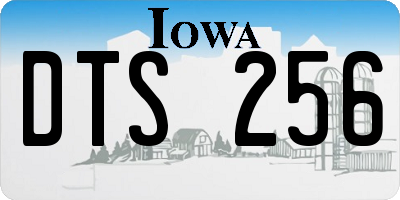 IA license plate DTS256