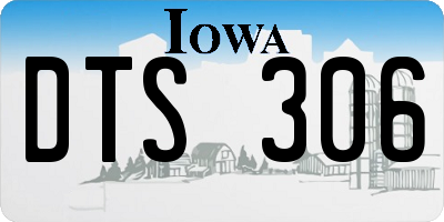 IA license plate DTS306