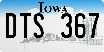 IA license plate DTS367