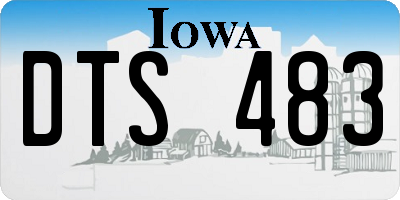 IA license plate DTS483
