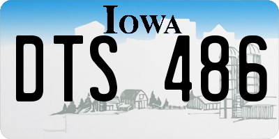 IA license plate DTS486