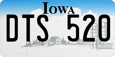 IA license plate DTS520