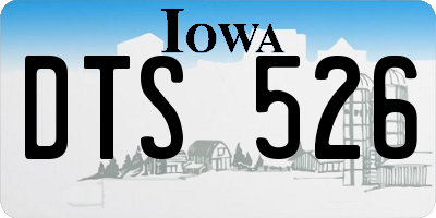 IA license plate DTS526
