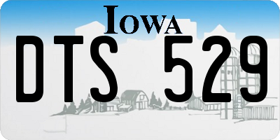 IA license plate DTS529