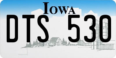 IA license plate DTS530