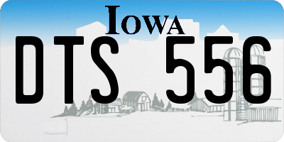 IA license plate DTS556