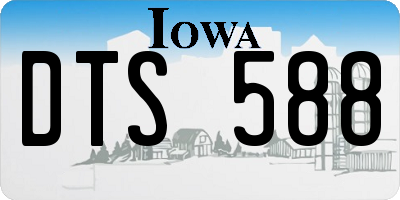 IA license plate DTS588
