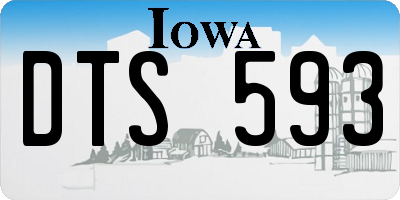 IA license plate DTS593