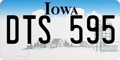 IA license plate DTS595