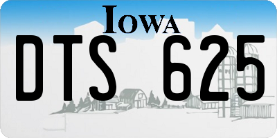 IA license plate DTS625