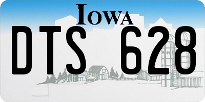 IA license plate DTS628