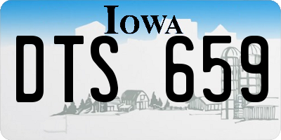 IA license plate DTS659