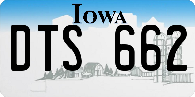 IA license plate DTS662