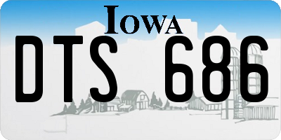 IA license plate DTS686