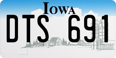 IA license plate DTS691