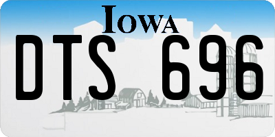 IA license plate DTS696