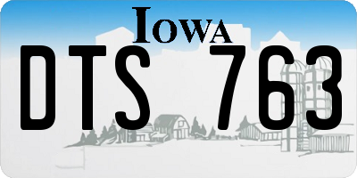 IA license plate DTS763