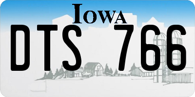 IA license plate DTS766