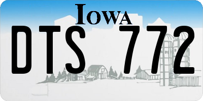 IA license plate DTS772