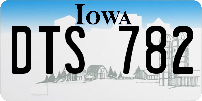 IA license plate DTS782