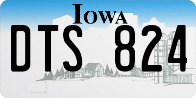 IA license plate DTS824